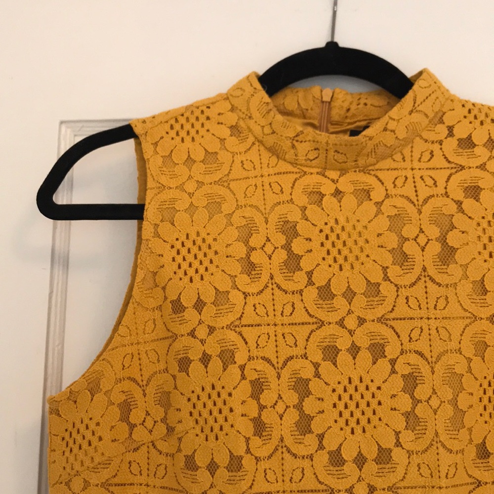 Mod Yellow Mini Dress - Picture 2 of 5